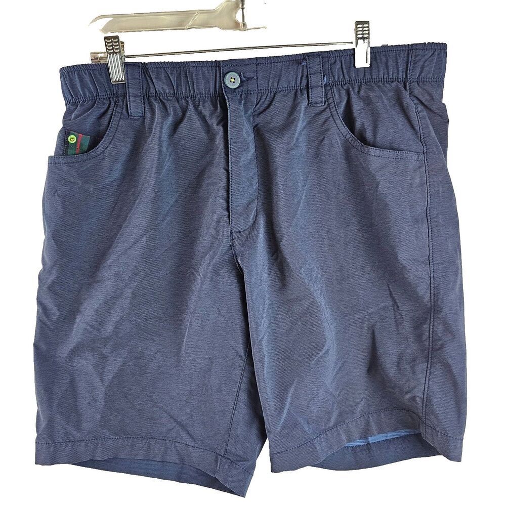 William Murray Shorts Mens 34 Blue Straight Fit Stretch Golf Performance